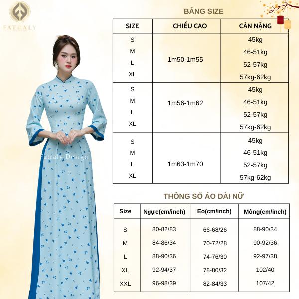 Áo dài lụa thạch Thái Tuấn thiết kế chuyên biệt cho nữ, chất liệu cao cấp, tay 3/4, maxi 3 Áo dài lụa thạch Thái Tuấn thiết kế chuyên biệt cho nữ, chất liệu cao cấp, tay 3/4, maxi - Hình ảnh 3