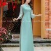 Áo dài nữ Fatraly thiết kế 4 tà vải tơ lót lụa cao cấp