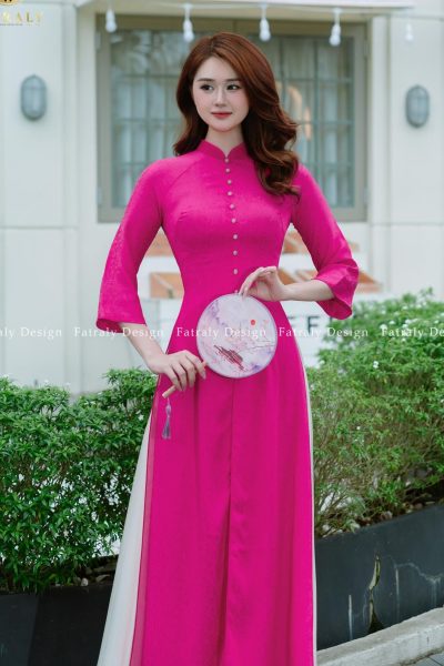 Áo Dài Lụa Thái Tuấn Cao Cấp- Tà Tứ Thân