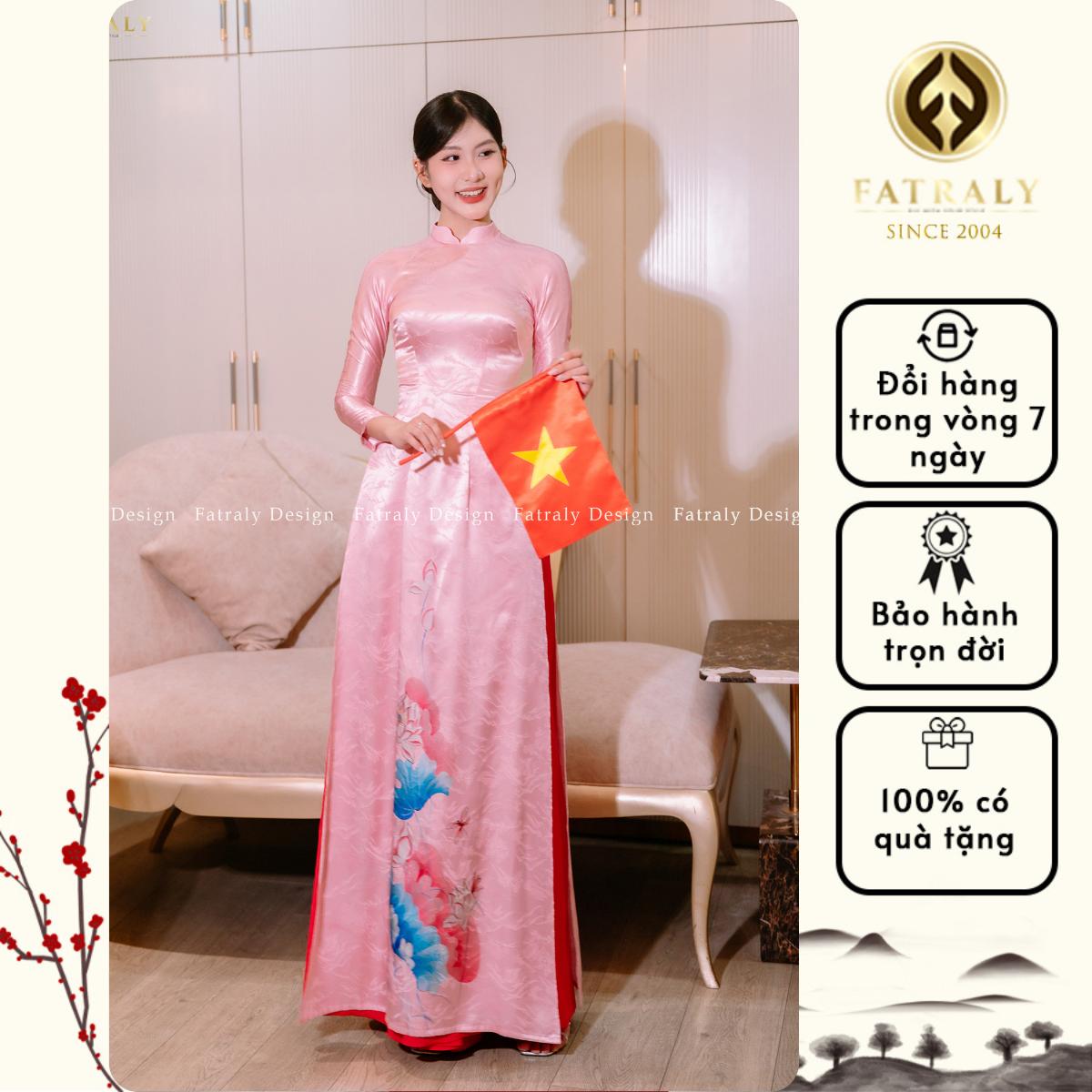 Áo dài Lụa Vân gấm thiết kế chuyên biệt in hoa sen cao cấp, chất liệu tinh tế và sang trọng 4 Áo dài Lụa Vân gấm thiết kế chuyên biệt in hoa sen cao cấp, chất liệu tinh tế và sang trọng - Hình ảnh 4