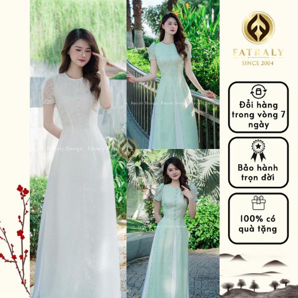 Áo dài nữ thiết kế 4 tà, tay ngắn trẻ trung từ lụa tơ cao cấp 5 Áo dài nữ thiết kế 4 tà, tay ngắn trẻ trung từ lụa tơ cao cấp - Hình ảnh 5