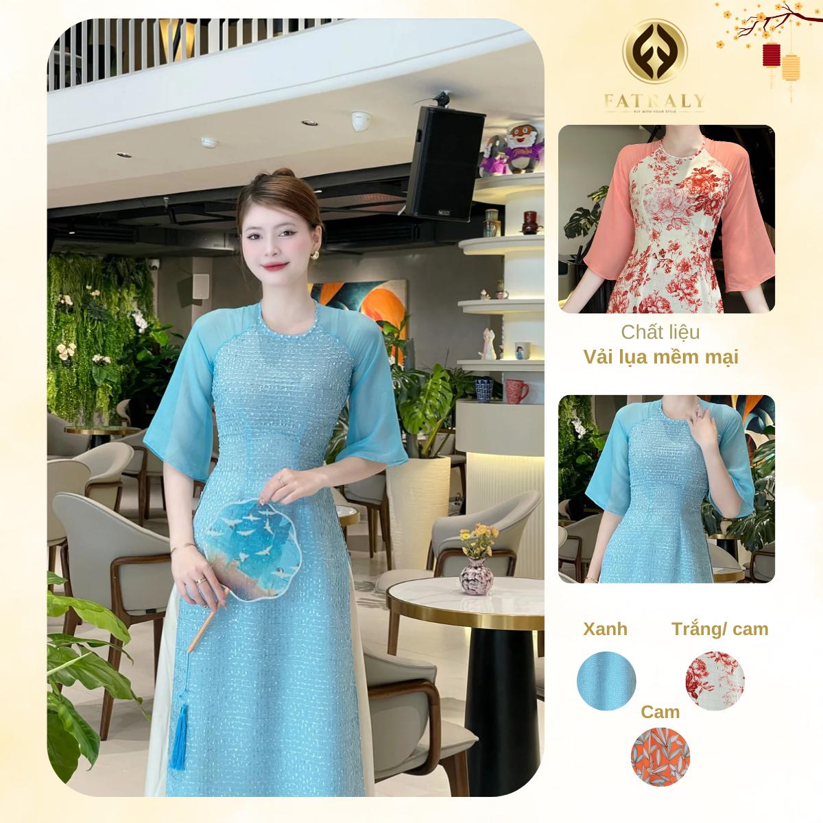 Áo dài Lụa cao cấp với thiết kế tay lỡ trẻ trung chất liệu mềm mại và co giãn nhẹ phù hợp cho phong cách trẻ trung 5 Áo dài Lụa cao cấp với thiết kế tay lỡ trẻ trung chất liệu mềm mại và co giãn nhẹ phù hợp cho phong cách trẻ trung - Hình ảnh 5