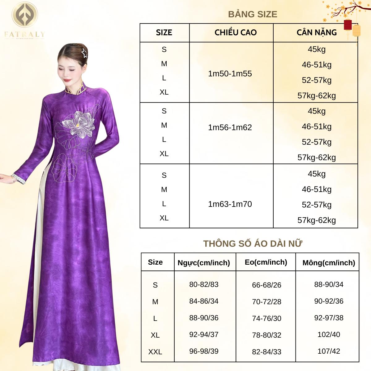 Áo dài lụa Thái Tuấn wath nhũ ánh kim hoàng gia màu tím sang trọng đẳng cấp 3 Áo dài lụa Thái Tuấn wath nhũ ánh kim hoàng gia màu tím sang trọng đẳng cấp - Hình ảnh 3