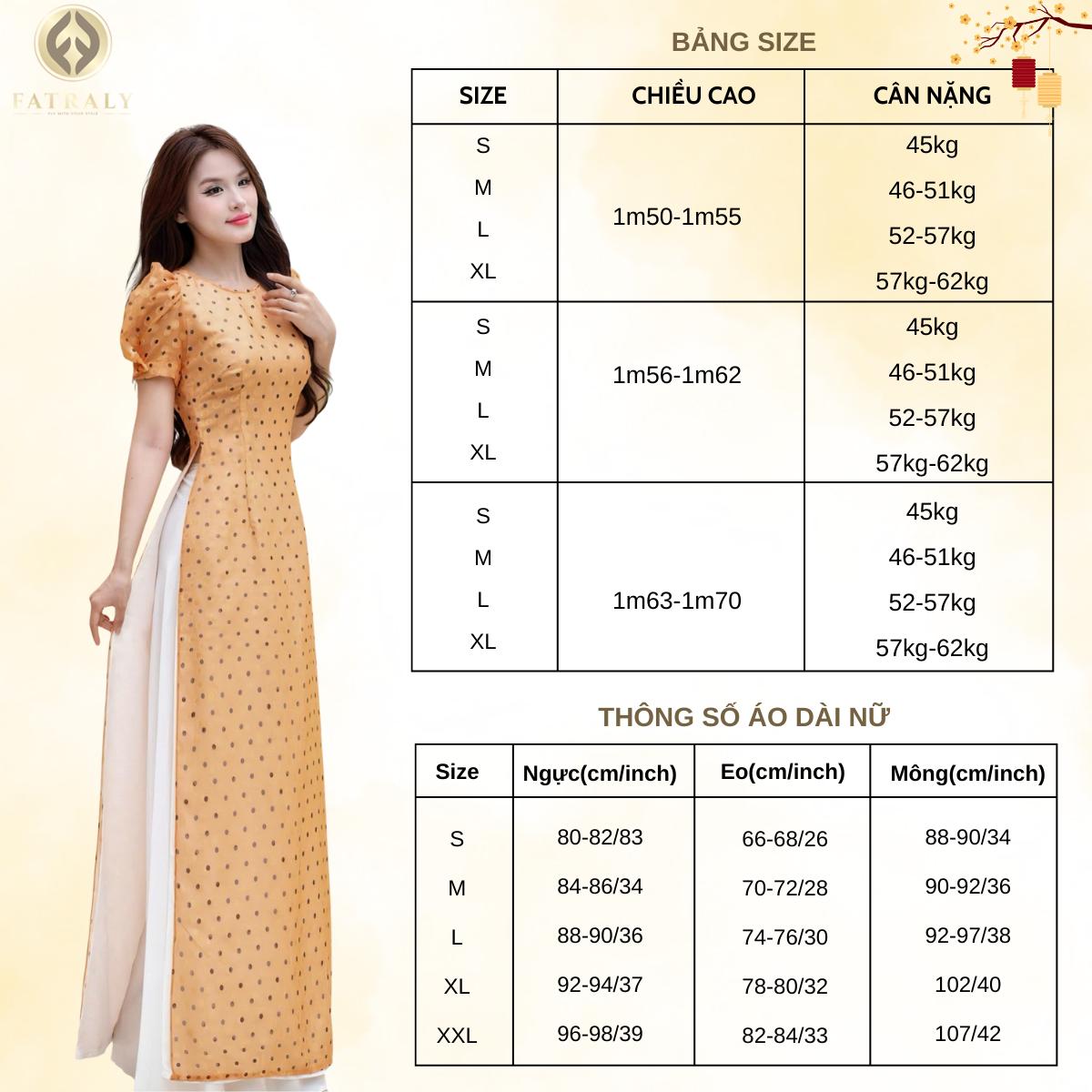 Áo dài nữ họa tiết chấm bi 4 tà trẻ trung tay ngắn, vải mềm mại cho phong cách năng động 7 Áo dài nữ họa tiết chấm bi 4 tà trẻ trung tay ngắn, vải mềm mại cho phong cách năng động - Hình ảnh 7