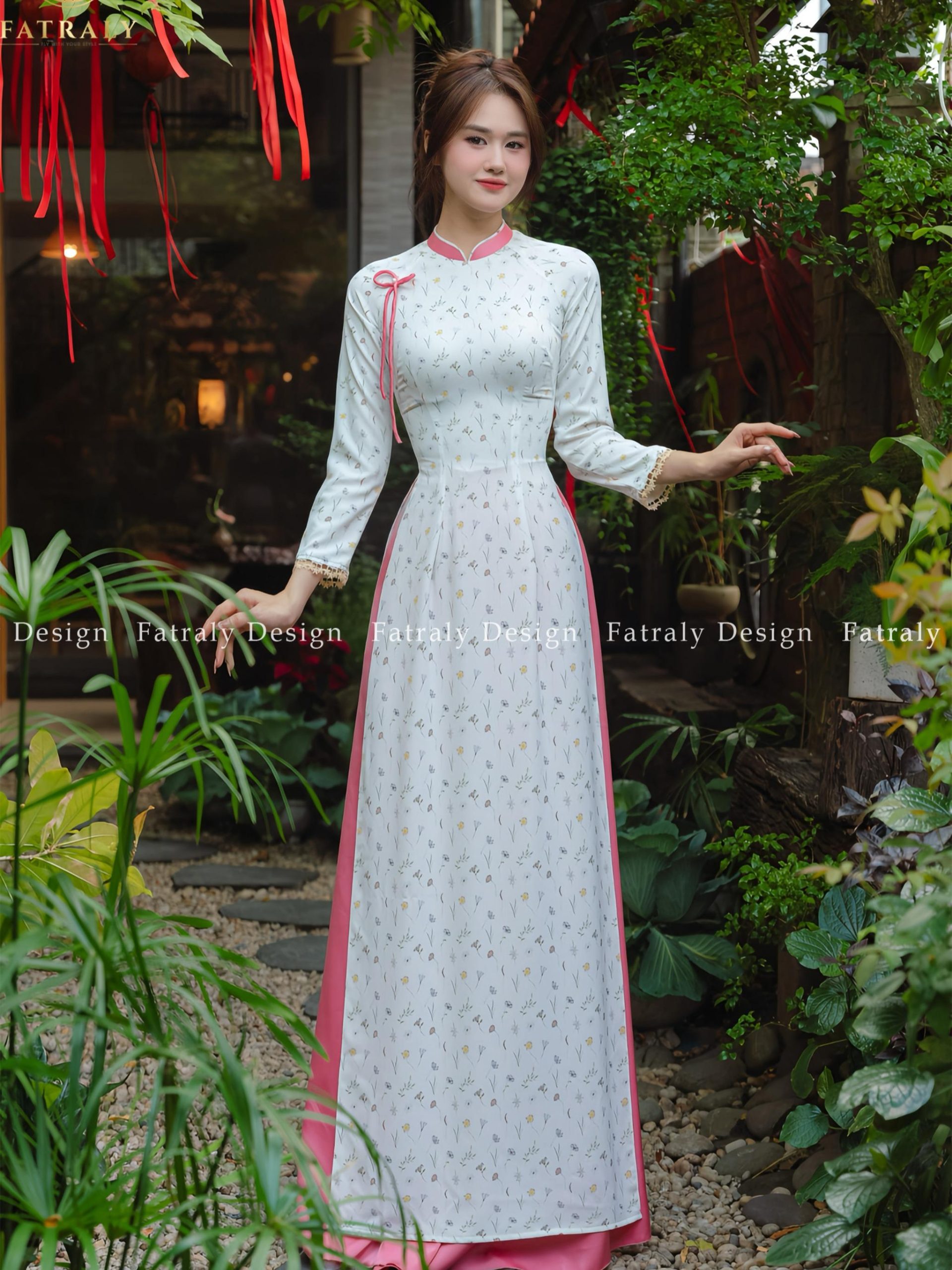 Áo dài lụa thạch Thái Tuấn thiết kế chuyên biệt, chất liệu cao cấp, 3/4 tay, Maxi, phù hợp nhiều dịp, giặt tay