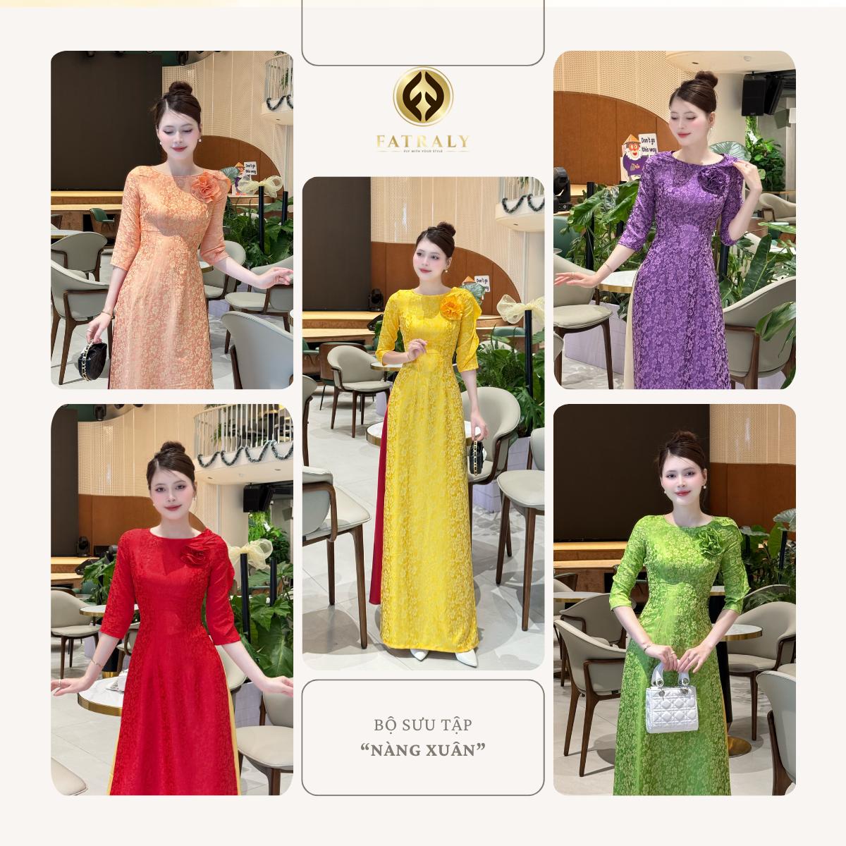 Bộ sưu tập Nàng Xuân - Áo dài thiết kế hoa vai từ lụa Vân Gấm cao cấp, chất liệu mềm mại vân hoa sắc nét với điểm nhấn bông hoa nở rộ 9 Bộ sưu tập Nàng Xuân - Áo dài thiết kế hoa vai từ lụa Vân Gấm cao cấp, chất liệu mềm mại vân hoa sắc nét với điểm nhấn bông hoa nở rộ - Hình ảnh 9