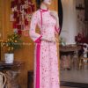 Áo dài lụa thạch Thái Tuấn thiết kế chuyên biệt hoạ tiết hoa màu hồng chất liệu cao cấp 3/4 tay phù hợp nhiều dịp 14 eb917027a85445279c3273c87f52e9a9tplv o3syd03w52 origin jpeg