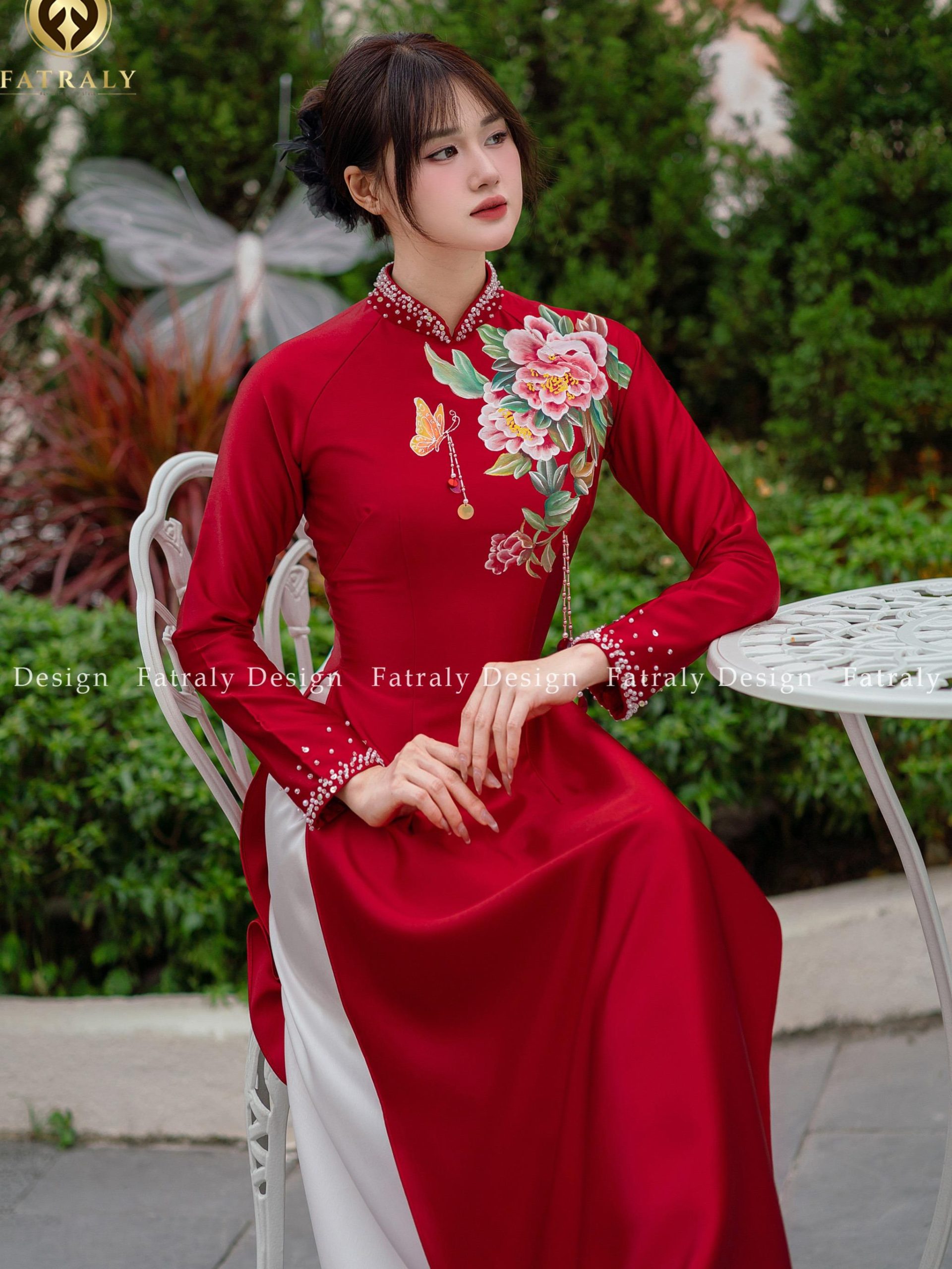 Áo dài nữ Lụa 2 da họa tiết vẽ tay cao cấp chất liệu mềm mịn phong cách truyền thống sang trọng 8 Áo dài nữ Lụa 2 da họa tiết vẽ tay cao cấp chất liệu mềm mịn phong cách truyền thống sang trọng - Hình ảnh 8