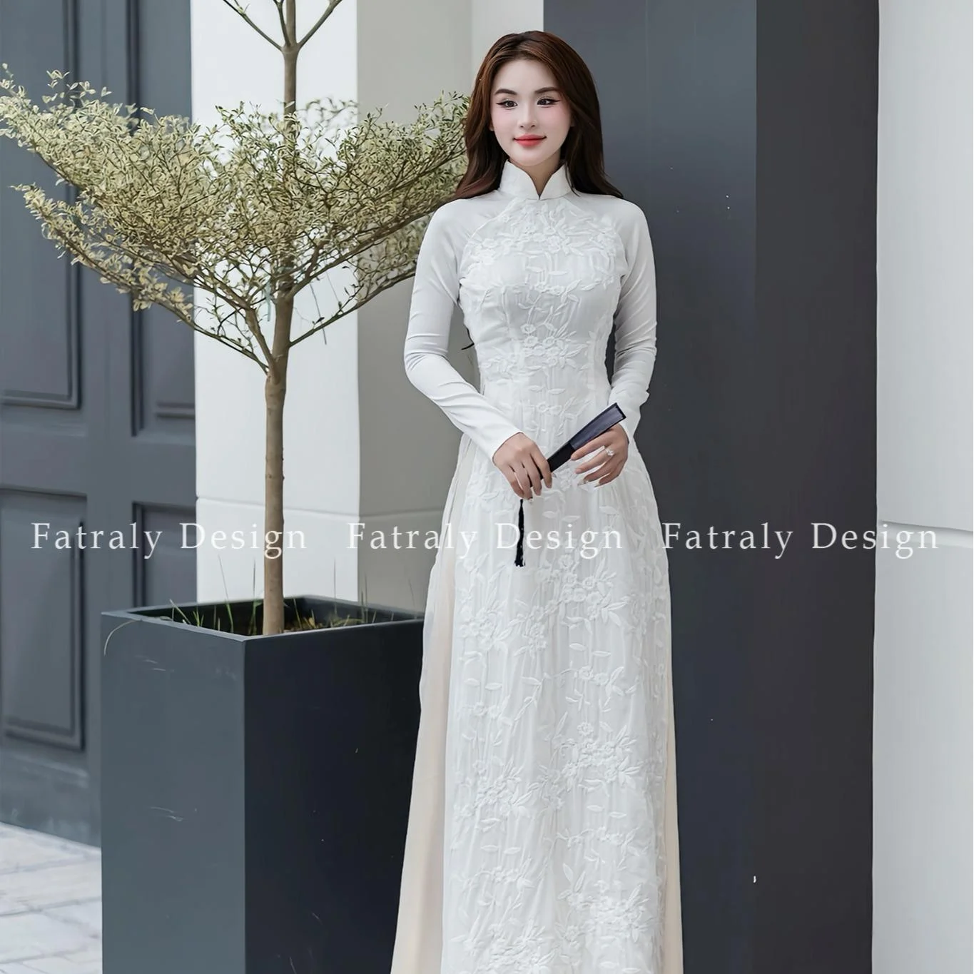Áo dài Sương Mai 4 tà vải tơ lụa Thái Tuấn Fatraly 7 61f8ac8c4ed0432caa7fe39723d969d3tplv o3syd03w52 origin jpeg