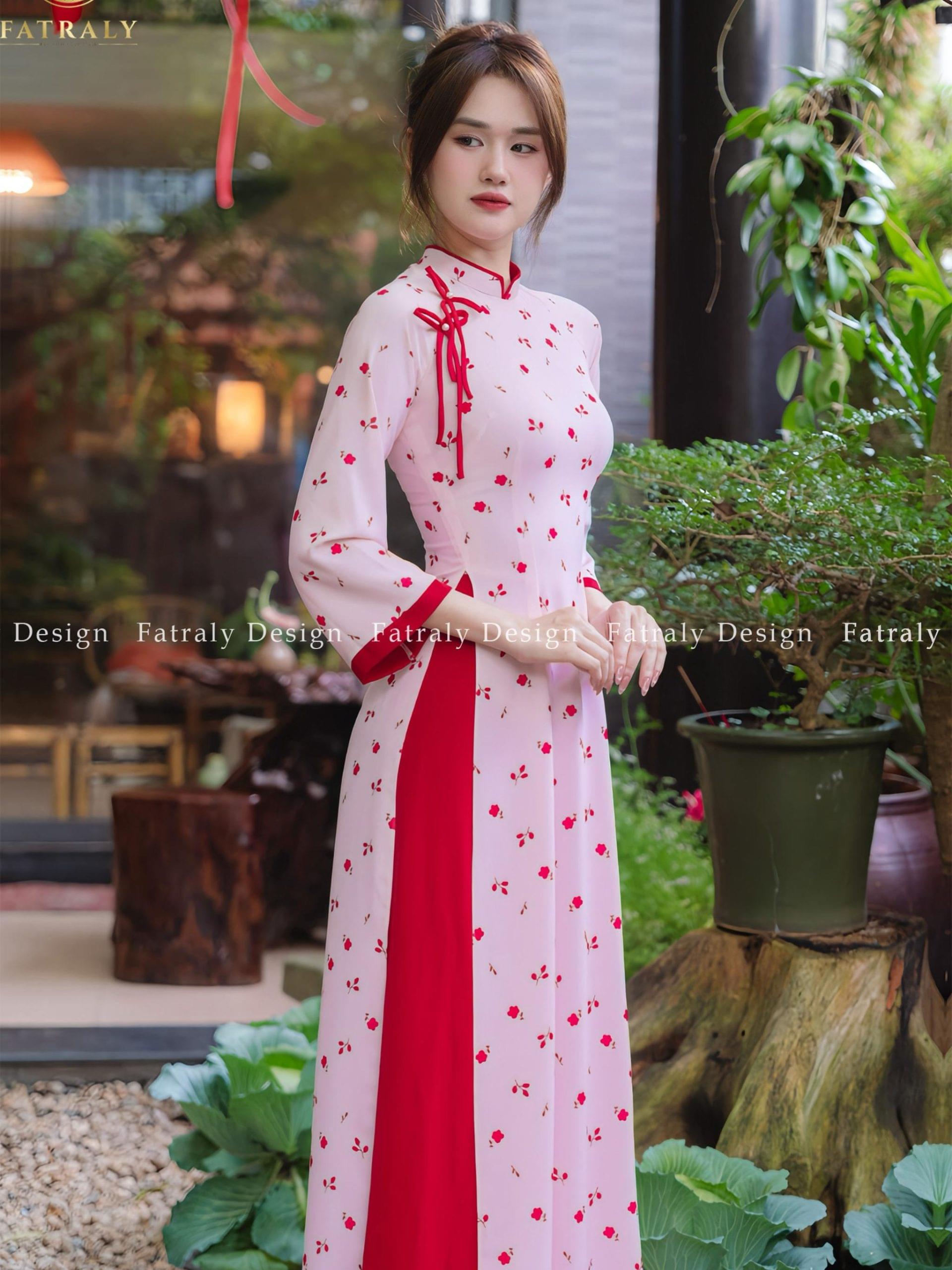Áo dài lụa thạch Thái Tuấn thiết kế chuyên biệt cho nữ, chất liệu cao cấp, tay 3/4, maxi, phù hợp nhiều dịp, giặt tay - Hình ảnh 3