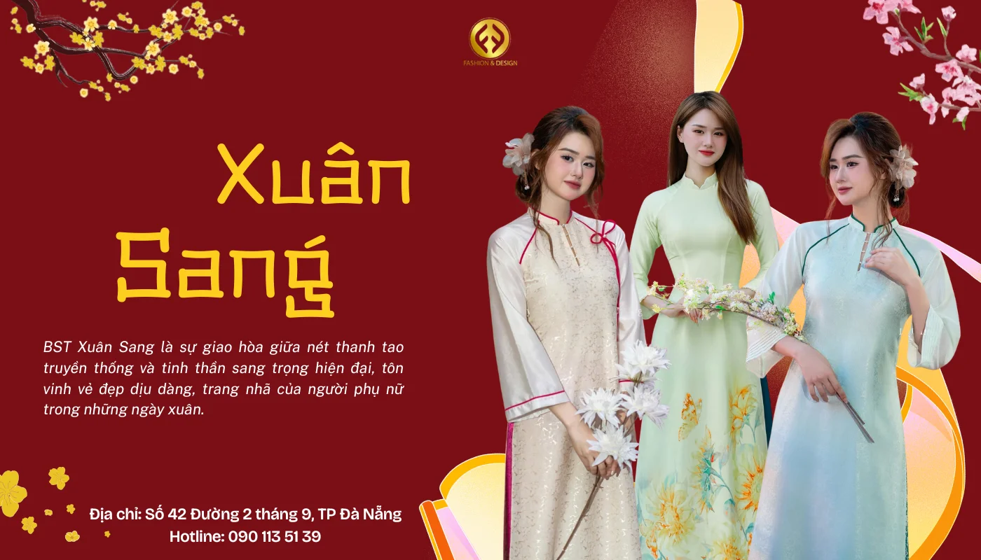 Top 5 Mẫu Áo Dài Ngày Tết Đẹp Cho Năm 2026 1 bộ sưu tập xuân sang